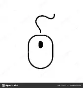 lijntekening van een muis